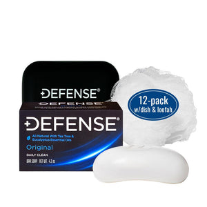 Defense Bar 12 Pack, Dish & Loofah